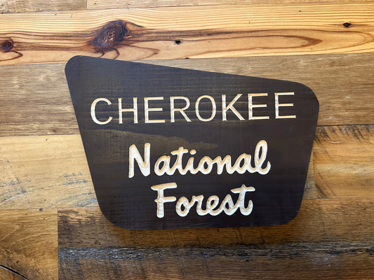 Cherokee National Forest Sign